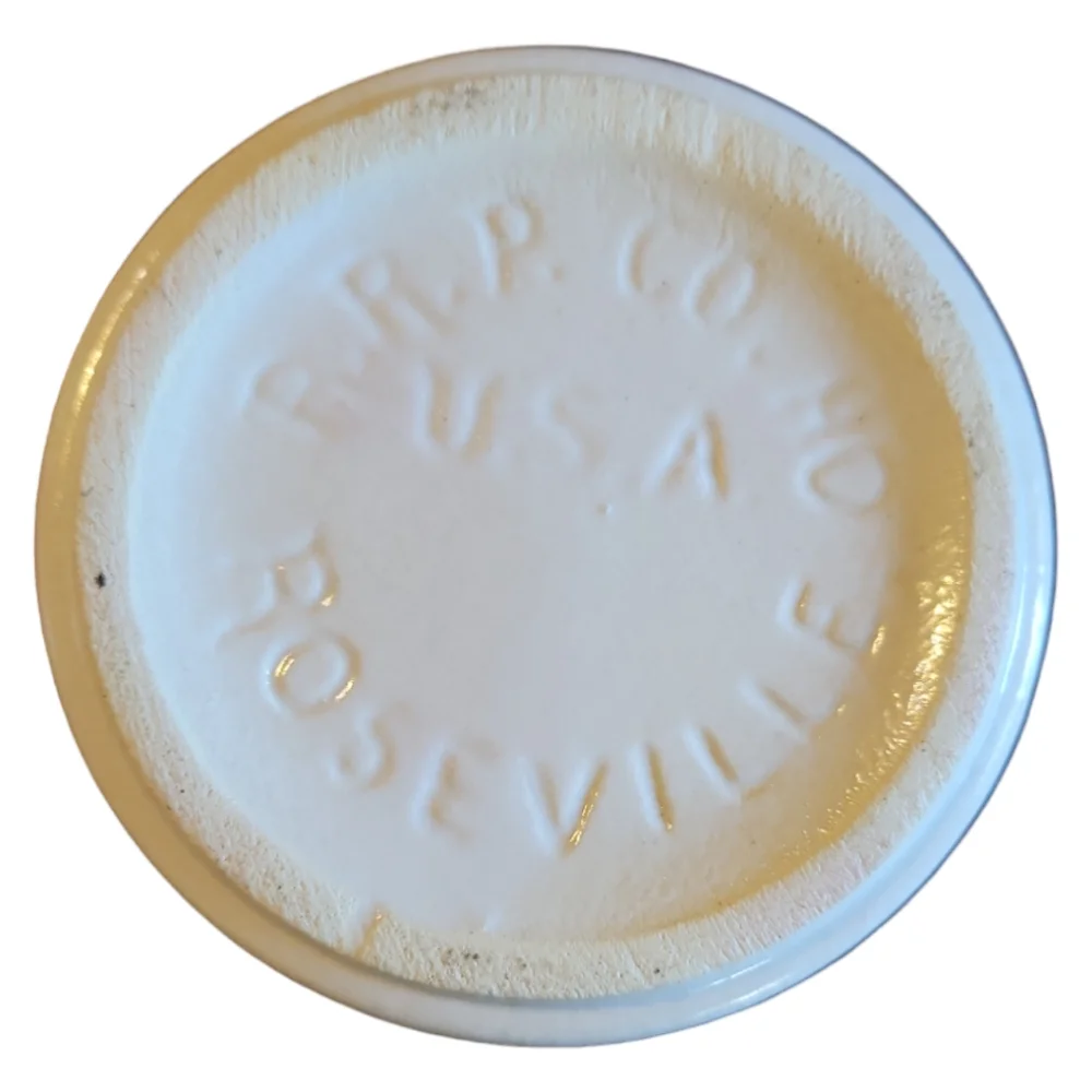 Vtg NWT Earthenware Handpainted Tan Crock Loon R.R.P. Co. Roseville Ohio - Picture 2 of 6